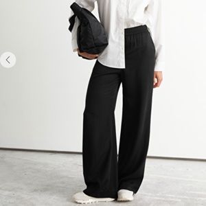 & Other Stories Linen Wide Leg Pants